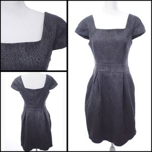 BCBGeneration Womens Sheath Dress Gray Cap Sleeve